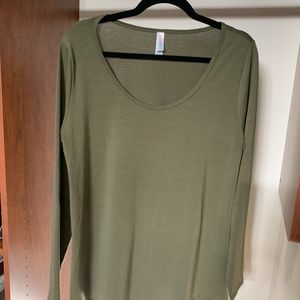 Solid Olive Green Lynnae Top